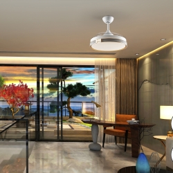 Потолочный вентилятор с освещением Heron DIMABLE белый/золотой