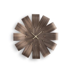 Настенные часы Ciclo орех / стрелки и циферблат из латуни