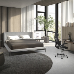 Приставной столик 2126/LT20051 из стекла и ореха