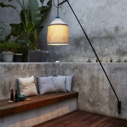 Уличный торшер с настенным креплением Jaima P307 + Shade 71 зеленый