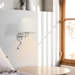 Бра с ридером Montreal хром / белый