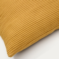 Чехол на подушку Minec горчичный 100% лен 45 x 45 см