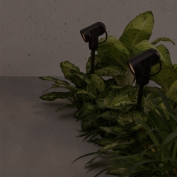 Уличный фонарь со штырем Slot-65 черный