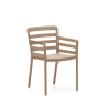 Садовый стул Nariet из бежевого пластика