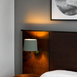 Бра с ридером Samba черный/зеленый