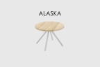 Кофейный столик Alaska TEAK NATURAL- WHITE WASH D60