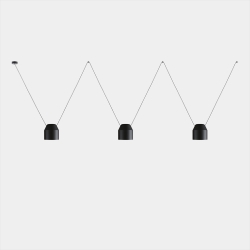 Подвесной светильник Attic 3 Bodies Hexagonal Shape Side черный