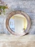 Зеркало настенное (массив Дуб, диаметр 40см)