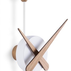 Настенные часы Punta белый-дуб