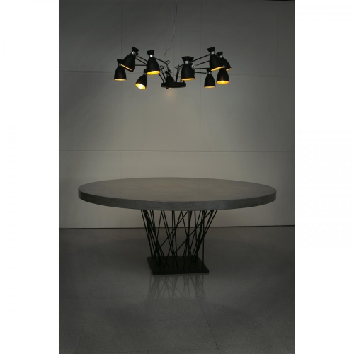 Люстра черно-медная Retro 12L