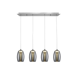 Подвесной светильник Nebula 4L LED хром