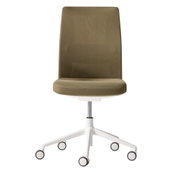 Офисное кресло ESITT с синхромеханизмом и сетчатой спинкой (черное основание)