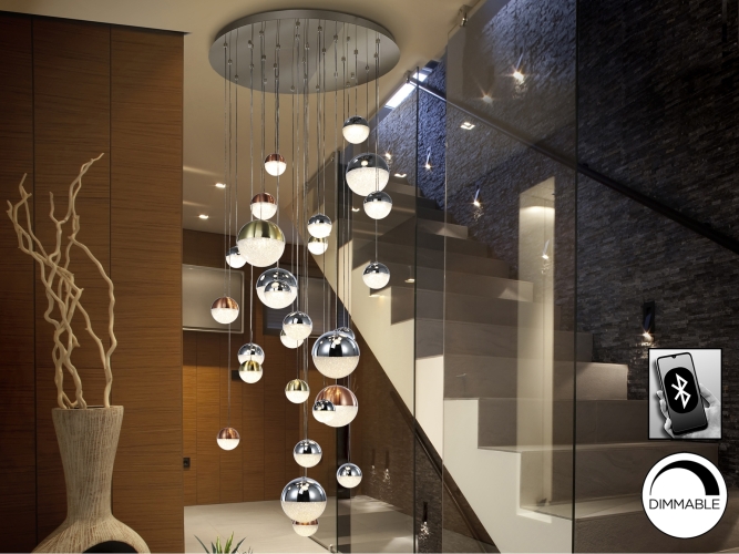 Подвесной светильник Sphere LED 27L Ø80 DIM BLUETOOTH CCT цветной