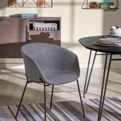 Кресло Zadine ткань серая