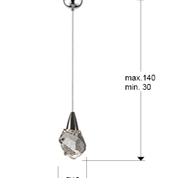 Подвесной светильник Aquaria 1L хром