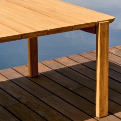 Стол Icaro из массива тикового дерева, 280 x 112 см, 100% FSC