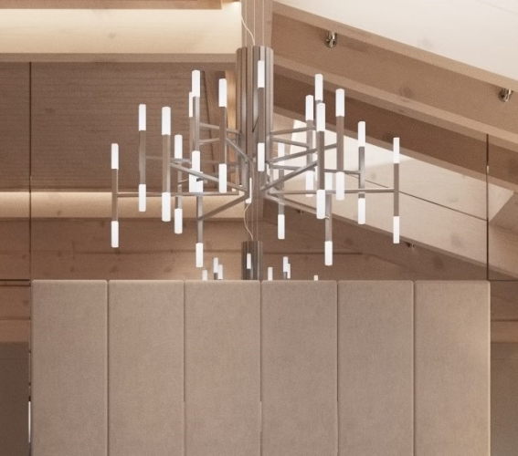 Люстра TheLight 102 cm 5150/186 Satin Nickel