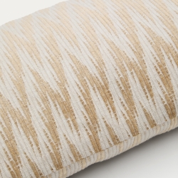 Sigato Чехол для подушки бежевый из вискозы и хлопка 50 x 30 см