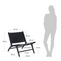 Calixta Кресло черное