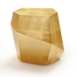 Приставной столик Three Rocks Gold Leaf High
