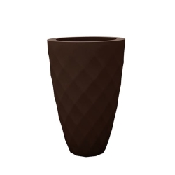 Кашпо Vases Nano матовое бронзовое 36см