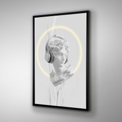 Картина Busto белый LED 80X120