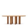Mailen Овальный стол из шпона ясеня с натуральной отделкой Ø 220 x 100 см