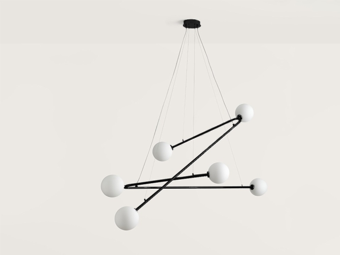 Люстра Endo 6L черная