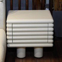 Прикроватная тумбочка WABI SABI 50x40x45 бело-кремовый лак