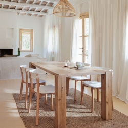 Бамбуковый потолочный плафон Nathaya с натуральной отделкой, 46 см