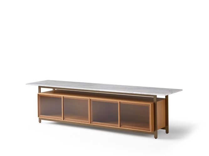 Комод Chicago стеклянные двери CHC410/CHC411