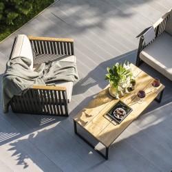 Стол журнальный Nautic NATURAL TEAK 120x60