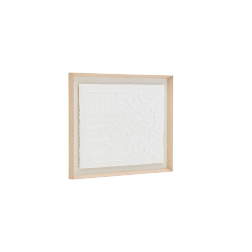 Tuk Картина из папье-маше белая 90 x 70 см