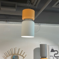 Подвесной светильник Aspen S17A E27 оранжевый + светло-серый 17x34