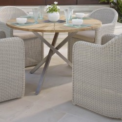 Стол обеденный круглый Nautic CARBON MATTE d120