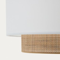 Erna Плафон из бамбука с натуральной белой отделкой Ø 60 см