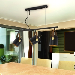 Подвесной светильник Adame 3L черный/золотой