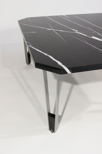 Кофейный столик Ionic Nero Marquina Marble квадратный