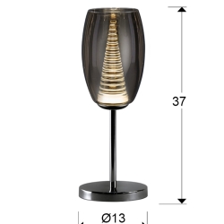 Настольная лампа Nebula 1L LED хром
