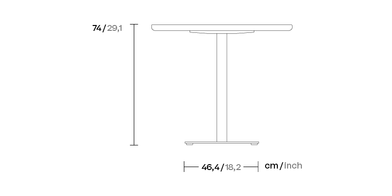 Обеденный стол Net Ø90 лак KS6800500