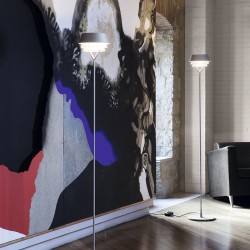 Торшер Gala серый металлик