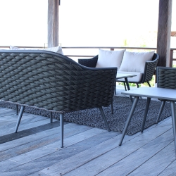 Диван двухместный Serpent ANTHRACITE-CARBON