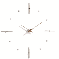 Часы Nomon Mixto N 125 хром/орех. D=125cм