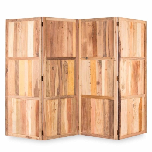 Деревянная ширма в винтажном стиле