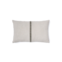 Ardit Чехол для подушки бежевого цвета с зеленой вышитой полосой 30 x 50