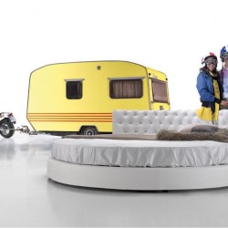 Кровать со стеганым изголовьем Adventure