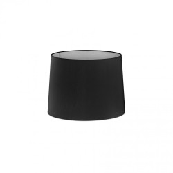 Абажур текстильный черный ø215×160