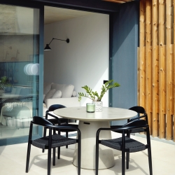 Стул Glynis черная отделка и черный шнур