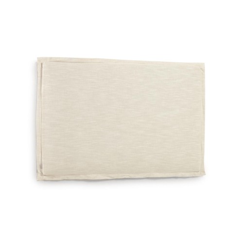 Изголовье из льняной ткани белого цвета Tanit со съемным чехлом 166 x 106 см