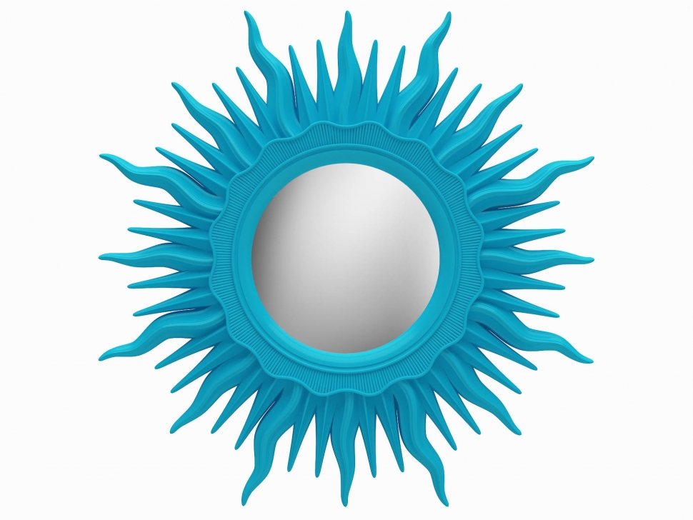 Зеркало-солнце настенное Vezzolli "Астро" Голубое